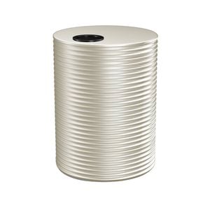 Kingspan 10000L Round Steel Water Tank - Surfmist 2700mm x 1860mm