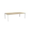 Olg Axis Table 4 Leg White Frame New Oak Ravine Top L2400mm X W1200mm