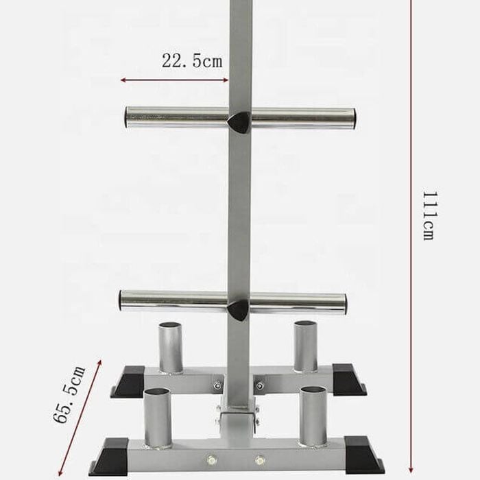 Olympic Barbell & Gym Weight Plates Storage Tree Rack