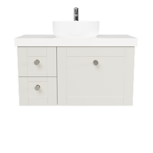 New England Joinery 900mm Diadem Centre Basin Freedom Top Wall Hung Vanity