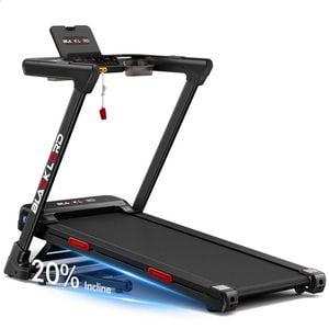 BLACK LORD Treadmill Electric Running Machine Foldable 20% Auto Incline 440mm