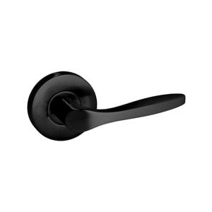 Schlage Black Matte Element Series Carla Passage Lever Set