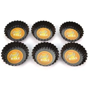 Daily Bake Mini-Quiche Pan With Loose Base  7.5cm x 2cm - Set of 6