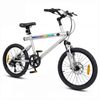 Costway 6 Speed Commuter Bicycle 50cm LED Lit Cycling Bike Silver