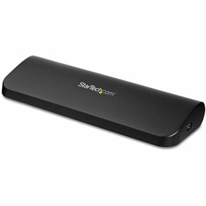 StarTech.com Dual Monitor USB 3.0 Laptop Docking Station, HDMI & DVI/VGA, 3x USB-A Hub, GbE