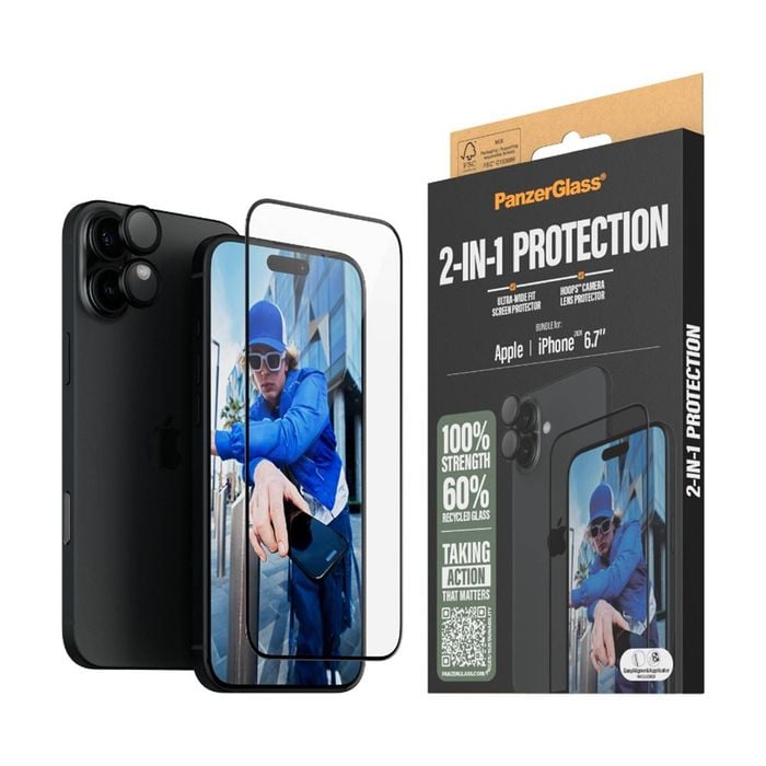 Panzer 2-in-1 Bundle Screen Protector + Case - iPhone 2024 Plus