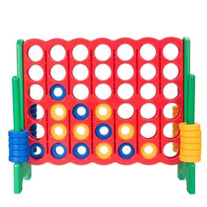 Costway Giant Connect 4 In A Row Outdoor Fun Play Toy Green