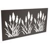 ProtectorAl 300-940h x 941-1840w Black Bullrush Framed Composite Decorative Panel