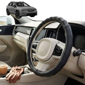 Australian Goose Steering Wheel Cover for Subaru XV 2012 - 2017 (GP) Circle Black