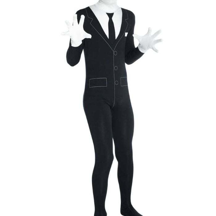 Slenderman Morphsuit Boys Halloween Costume - Large