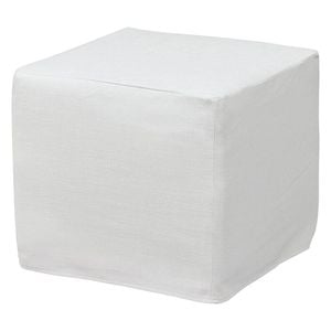 Caledonia Ottoman with Off White Slip Cover