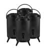 SOGA 4X Stainless Steel Insulated Beverage Dispenser with Tap 10L Black