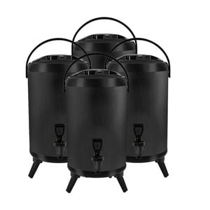 SOGA 4X Stainless Steel Insulated Beverage Dispenser with Tap 10L Black