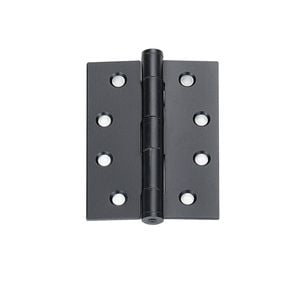 Delf 100mm Black Fixed Pin Butt Hinge - 12 Pack