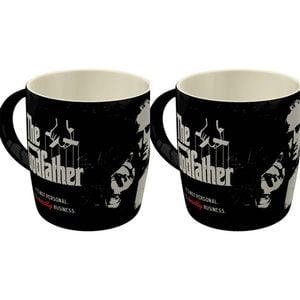 2PK Nostalgic-Art Ceramic Coffee/Tea Mug The Godfather Strictly Business 9x9cm