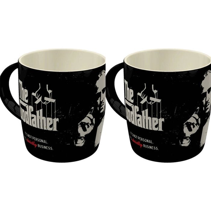 2PK Nostalgic-Art Ceramic Coffee/Tea Mug The Godfather Strictly Business 9x9cm