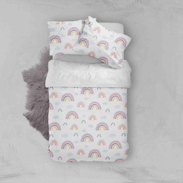3D Rainbow Pattern Quilt Cover Set Bedding Set Pillowcases 111