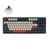 Keychron J4 QMK Wireless Hot-Swappable RGB Backlight Keyboard (Dark Blue)(Brown