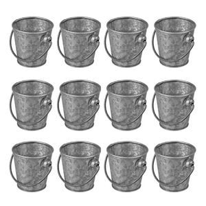 Moda Brooklyn Mini Galvanised Cutlery Bucket 80x80mm | Set Of 12
