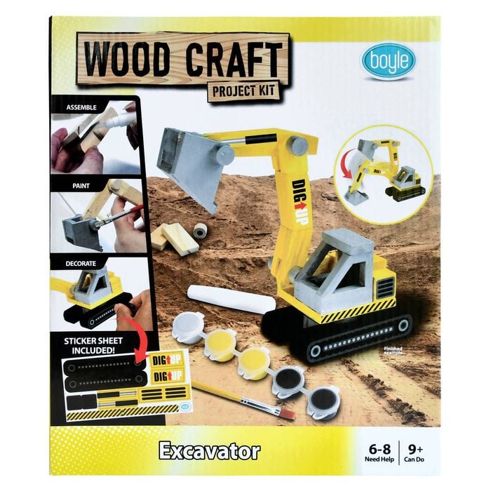Boyle Wood Craft Project Kit Excavator