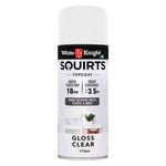 White Knight 310g Clear Gloss Squirts Spray Paint