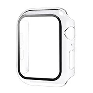PC Full Cover Watch Case Tempered Screen Protector - For Apple iWatch [46mm Series 10] (Clear)