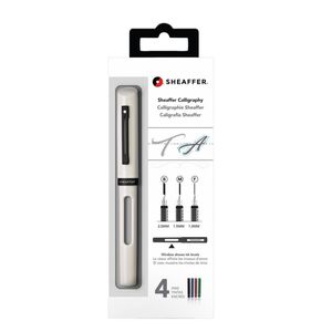 Sheaffer Calligraphy Fountain Pen Mini Kit w/4 Ink Cartridge Stationery White