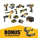 DeWALT 18V XR 4.0Ah 9 Piece Combo Kit DCZ901M2-XE