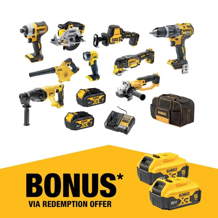 DeWALT 18V XR 4.0Ah 9 Piece Combo Kit DCZ901M2-XE
