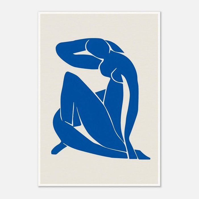 Galrie Henri Matisse Blue Nude II Art Print Modernist Masterpiece (1952) Elegant for Home, Poster Only, 50 x 70cm (20 x 28inch)