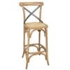 Bolero Wooden Bar Stool With Backrest - Cafe Bar Stools (gg657)