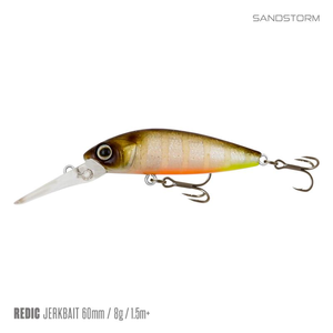Samaki Redic Jerkbait MS60 Hard Body Fishing Lure Sandstorm UV