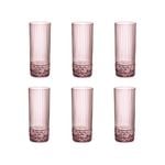 Bormioli Rocco America '20s 400ml Long Drink Glasses Set 6 - Lilac