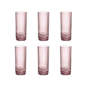 Bormioli Rocco America '20s 400ml Long Drink Glasses Set 6 - Lilac