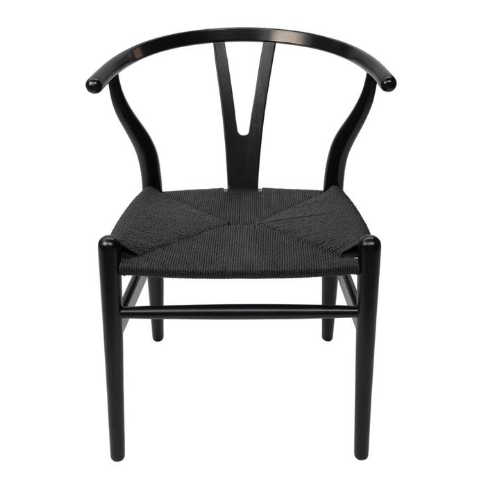SK Designer Living | Replica Hans Wegner Wishbone Chair - Black