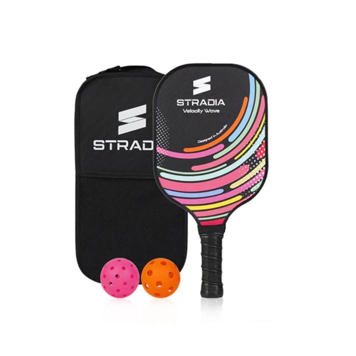 STRADIA Velocity Wave Pickleball Set (Carbon Fibre 10mm)