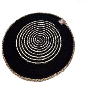 SplendidLiving Coaster Round Thread Hand Woven Coffee Wine Tea Mat Non-slip Placemat Kitchen