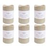 6PK LVD Flameless Candle Medium Champagne Decorative Home/Lounge Decor