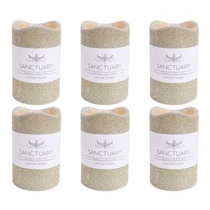 6PK LVD Flameless Candle Medium Champagne Decorative Home/Lounge Decor