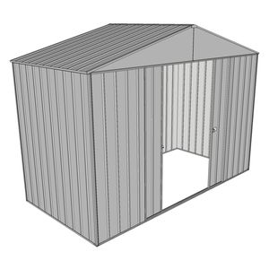 Build-a-Shed 3.0 x 1.5 x 2.3m Double Sliding Door Shed - Zinc
