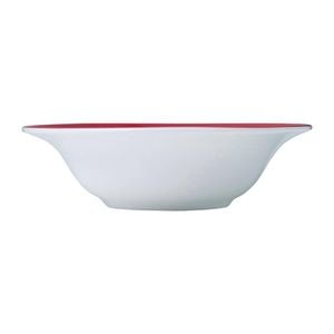 Royal Porcelain Sweet Fruit Bowl Maxadura Resonate Red Band 170mm 300ml 12 Pack