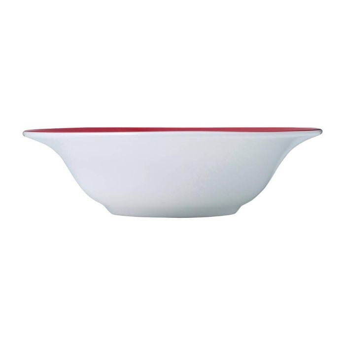 Royal Porcelain Sweet Fruit Bowl Maxadura Resonate Red Band 170mm 300ml 12 Pack