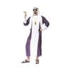 More Than Party Adult Arabian Man Costume Purple White Robe One Size Fits Most