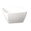 Aps Pure Melamine Square Bowl White 190mm Durable Reusable Tableware
