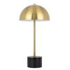 Telbix Domez Modern Table Desk Lamp Light Metal Marble Antique Gold Black Marble