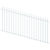 ProtectorAl 1201-2400W x 1200H Pearl White Radiator Pool Fence Panel Raked Up to 15º