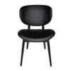 Sk Designer Living | Nobu Dining Chair | Black Legs - Black Pu Leather