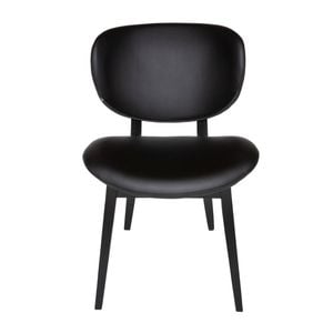 Sk Designer Living | Nobu Dining Chair | Black Legs - Black Pu Leather