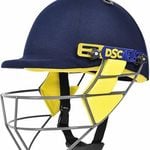DSC Bouncer Cricket Helmet | Navy Blue, Small | Steel Grill Adjustable Support Strap | Removable and washable sweatband