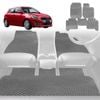 6D Diamond Car Floor Mats for Suzuki Swift 2011-2017-Full Set-Grey-Outback GT